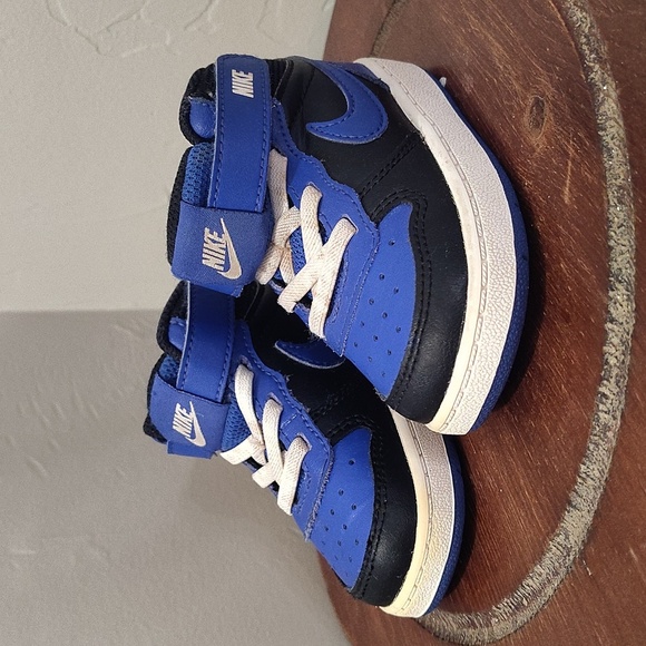 Nike Other - Nike Court Borough Mid 2 Td Trainers Black Game Royal Sz 5C DM8874-001